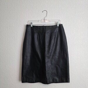 Vintage Cedars Leather Pencil Skirt Sz 12